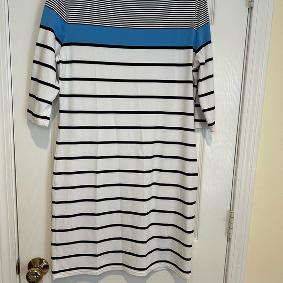 Saint James Brenton Striped Form Fitting Nautical Dress - Picture 4 of 9